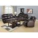 Red Barrel Studio® Deatrich 3 Pieces Reclining Living Room Set Faux Leather | 40 H x 82 W x 37 D in | Wayfair Living Room Sets