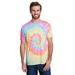 Tie-Dye CD1090 Adult Burnout Festival T-Shirt in Pastel size Medium | Cotton Polyester 1090, T1090