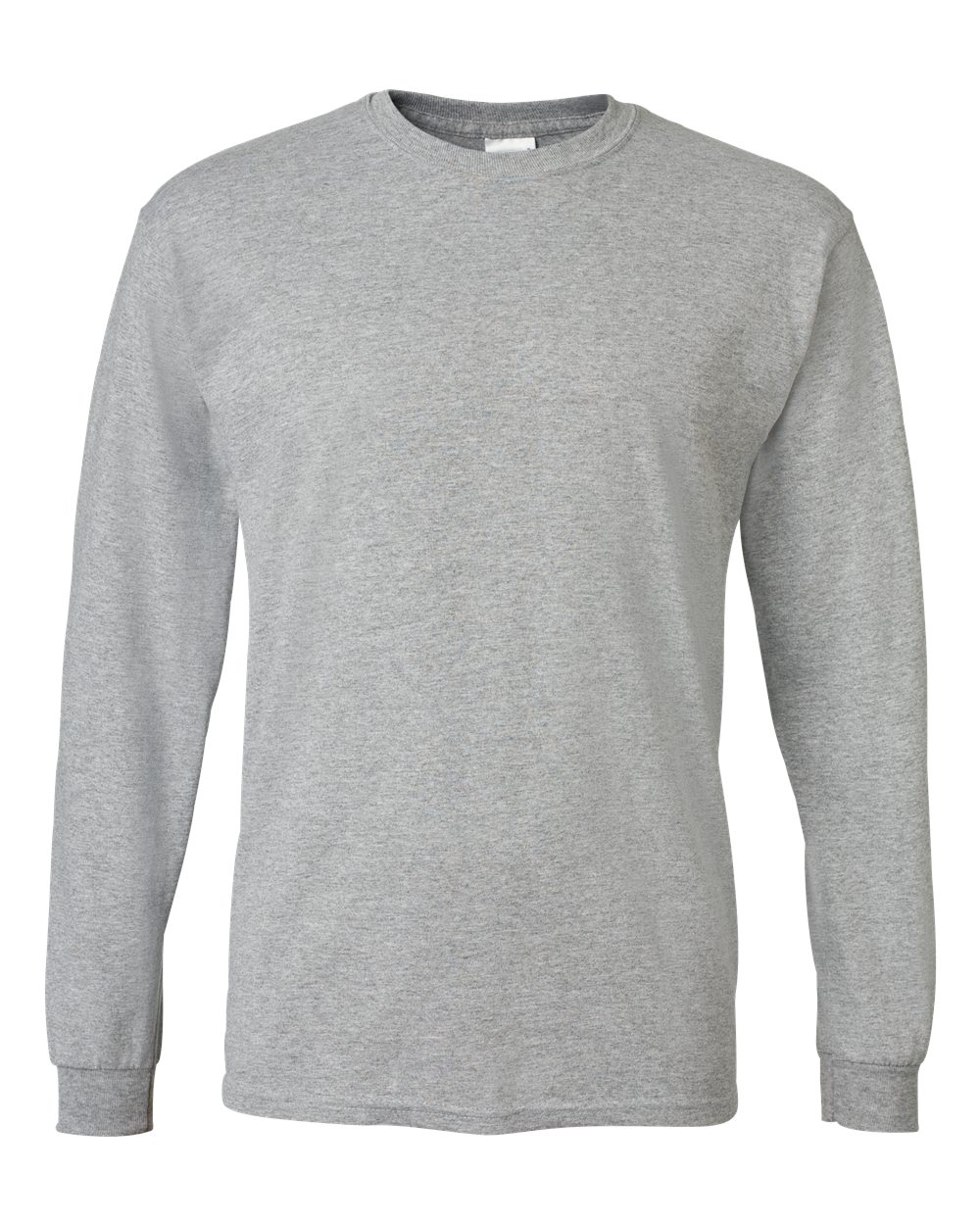 Gildan G840 Adult 50/50 Long-Sleeve T-Shirt in Sport Grey size Medium | Cotton Polyester 8400, G8400