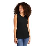 Next Level N5013 Women's Festival Muscle Tank Top in Black size Medium | Cotton/Polyester Blend NL5013, 5013