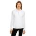 Team 365 TT31W Women's Zone Performance Quarter-Zip T-Shirt in White size Small | Polyester