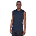 Team 365 TT11M Men's Zone Performance Muscle T-Shirt in Sport Dark Navy Blue size 3XL | Polyester