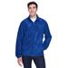 Harriton M990 Men's 8 oz. Full-Zip Fleece Jacket in True Royal Blue size Medium | Polyester