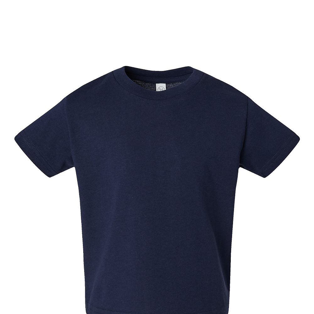 Rabbit Skins RS3301 Toddler Cotton Jersey Top in Navy Blue size 7 3301T, 3301J, LA330T, LA330J - Rabbit Skins