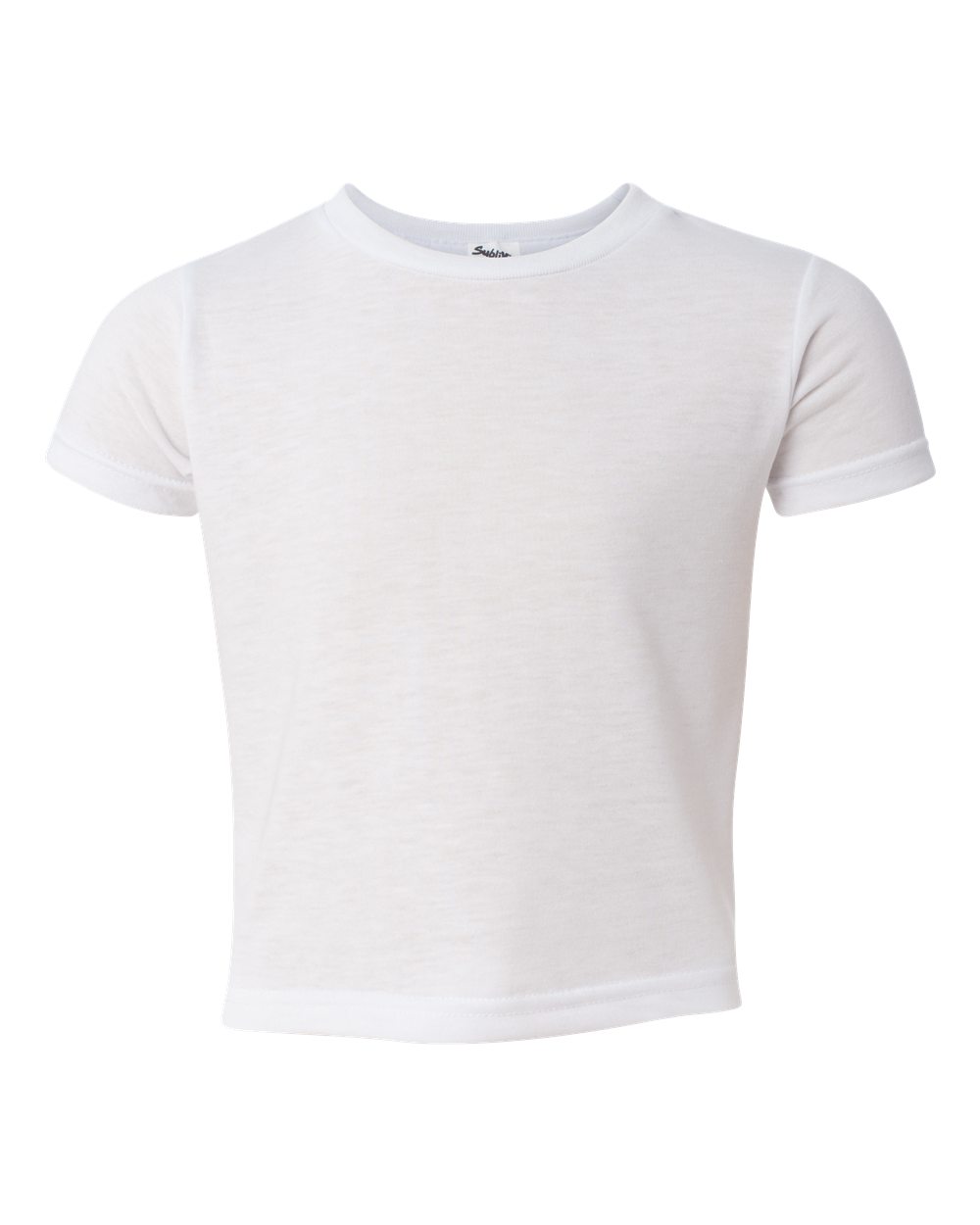 Sublivie 1310 Toddler Polyester Sublimation Top in White size 3T LA1310
