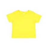 Rabbit Skins 3321 Toddler Fine Jersey T-Shirt in Yellow size 4 | Cotton LA3321, RS3321