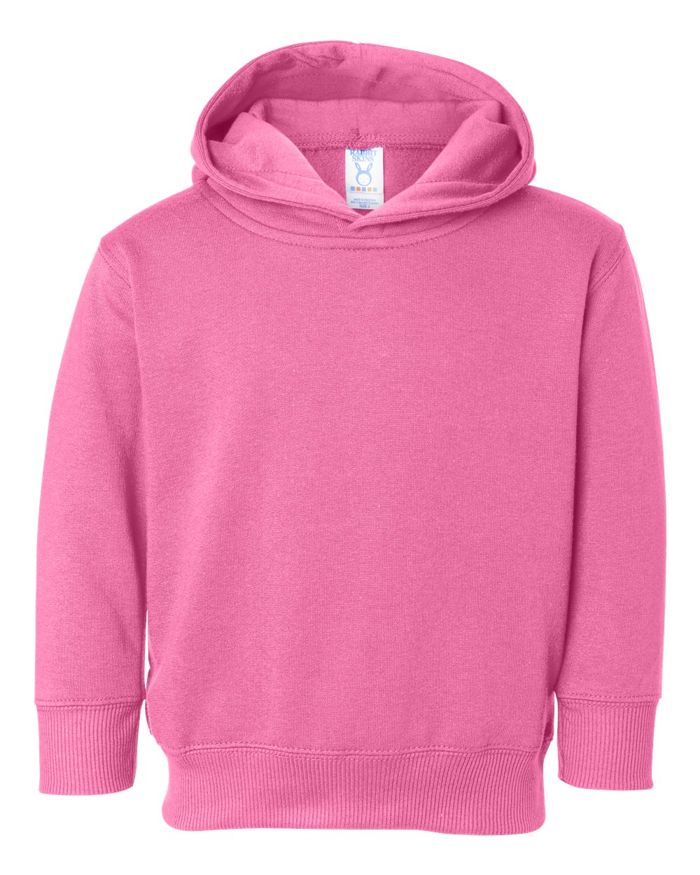 Rabbit Skins 3326 Toddler Pullover Fleece Hoodie in Raspberry size 4 | Ringspun Cotton LA3326
