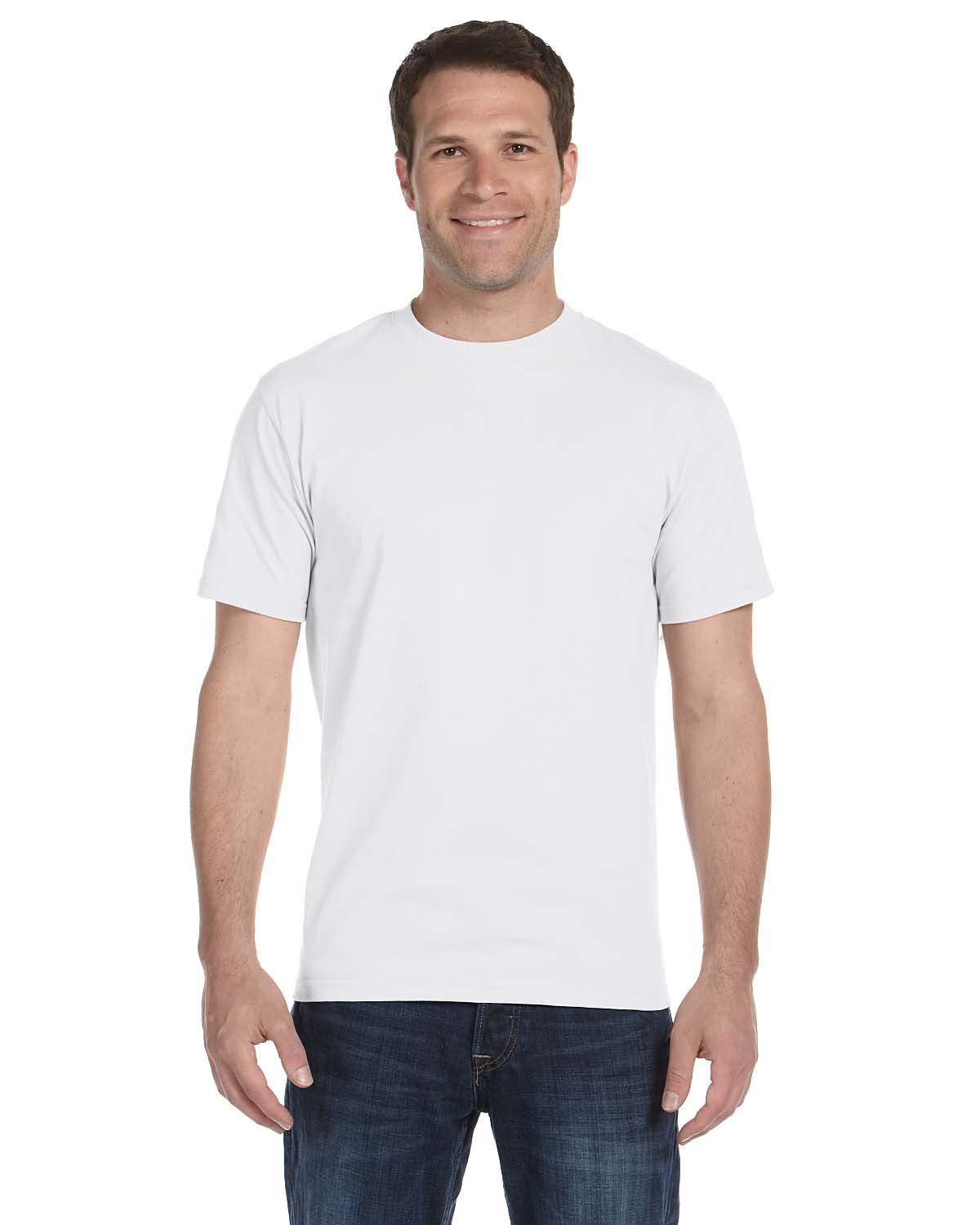 Hanes 5280 Adult Essential Short Sleeve T-Shirt in White size 4XL | Cotton