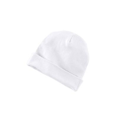 Rabbit Skins 4451 Infant Baby Rib Cap in White | Ringspun Cotton LA4451