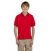 Gildan G880B Youth DryBlend 6-Ounce Jersey Knit Sport Shirt in Red size Large | Cotton Polyester G8800B, 8800B