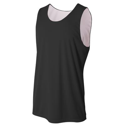 A4 NB2375 Athletic Youth Performance Jump Reversible Basketball Jersey T-Shirt in Black/White size Large | Polyester A4NB2375