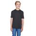 Team 365 TT11HY Youth Sonic Heather Performance T-Shirt in Black size XL | Polyester