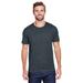 Jerzees 560MR Adult Premium Blend Ring-Spun T-Shirt in Black Ink Heather size Small | Cotton Polyester 560M