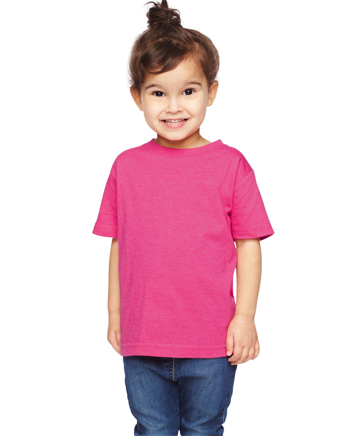 Rabbit Skins 3321 Toddler Fine Jersey T Shirt in Vintage Hot Pink size 2 | Cotton LA3321, RS3321