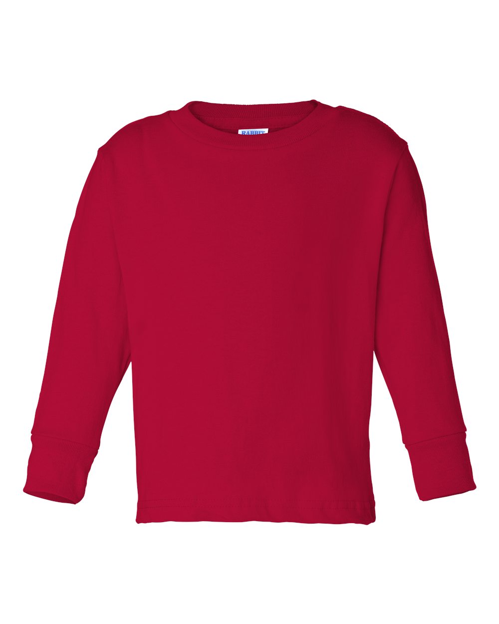 Rabbit Skins 3311 Toddler Long Sleeve Top in Red size 3T | Cotton LA3311