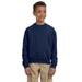 Jerzees 562B Youth NuBlend Crewneck Sweatshirt in Navy Blue size Medium 562BR