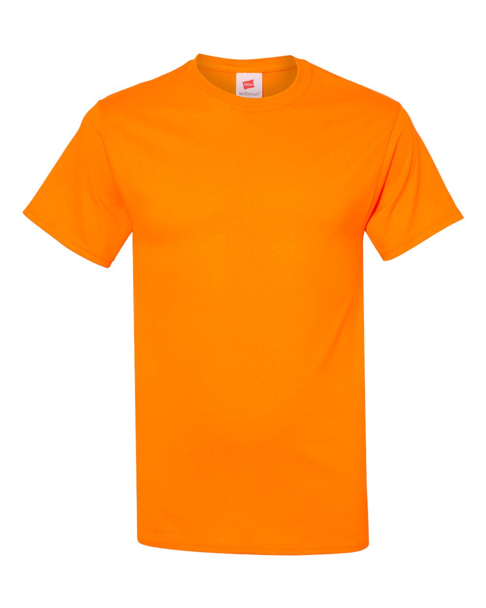 Hanes 5170 50/50 T-Shirt in Safety Orange size Medium | Cotton Polyester