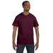 Hanes 5250T Men's Authentic-T T-Shirt in Maroon size Small | Cotton 5250