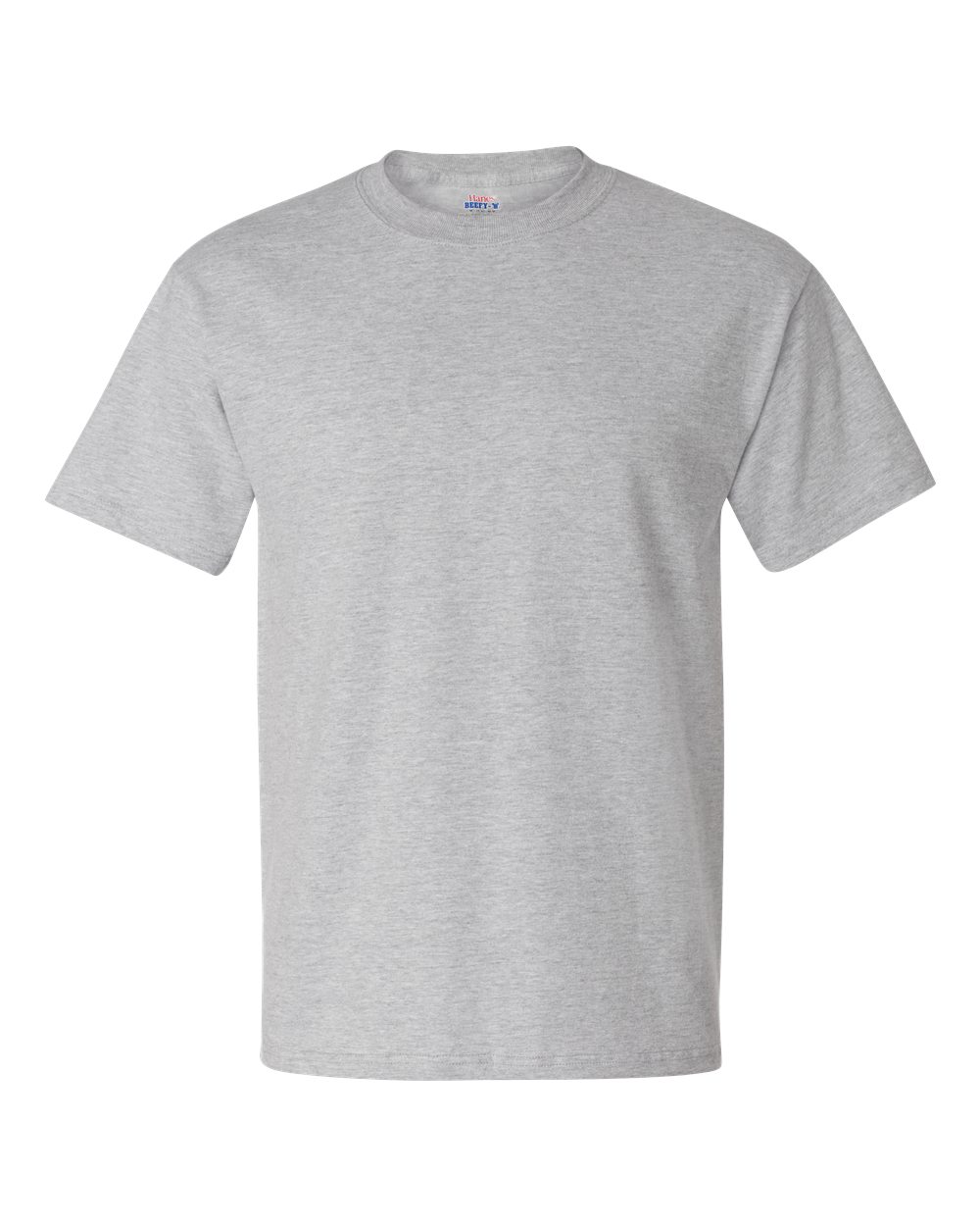 Hanes 5180 Beefy-T-Shirt - Cotton T-Shirt in Light Steel size XL | Ringspun