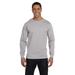 Hanes 5286 Men's 5.2 oz. ComfortSoft Cotton Long-Sleeve T-Shirt in Light Steel size XL