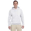 Jerzees 996 Adult NuBlend Fleece Pullover Hooded Sweatshirt in White size XL | Cotton Polyester 996MR, 996M