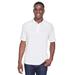Harriton M211 Men's Tactical Performance Polo Shirt in White size Medium | Polyester