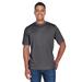 Team 365 TT11H Men's Sonic Heather Performance T-Shirt in Dark Grey size Medium | Polyester