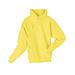 Hanes P170 Ecosmart 50/50 Pullover Hooded Sweatshirt in Yellow size Medium | Cotton Polyester