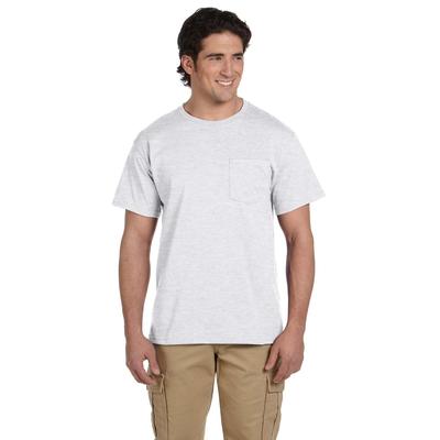 Jerzees 29P Dri-Power 50/50 T-Shirt with a Pocket in Ash size XL 29MPR, 29MP