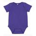 Rabbit Skins 4400 Infant Baby Rib Bodysuit in Purple size 18MOS | Ringspun Cotton LA4400, RS4400