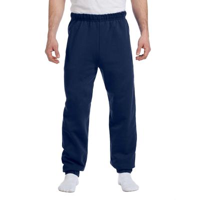 Jerzees 973 Adult NuBlend Fleece Sweatpants in Navy Blue size 2XL | Cotton Polyester 973M, 973MR