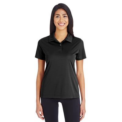 Team 365 TT51W Women's Zone Performance Polo Shirt in Black size Small | Polyester
