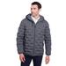 North End NE708 Men's Loft Puffer Jacket in Carbon/Black size 5XL | Polyester