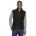 Harriton M985 Adult 8 oz. Fleece Vest in Black size XL