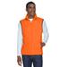 Harriton M985 Adult 8 oz. Fleece Vest in Safety Orange size 3XL