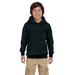 Hanes P473 Youth EcoSmart Pullover Hooded Sweatshirt in Black size Large | Cotton Polyester P470