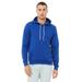 Bella + Canvas 3719 Sponge Fleece Pullover Hoodie in True Royal Blue size XS B3719, BC3719