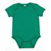 Rabbit Skins 4400 Infant Baby Rib Bodysuit in Kelly size 24MOS | Ringspun Cotton LA4400, RS4400