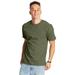 Hanes 5180 Beefy-T-Shirt - Cotton T-Shirt in Fatigue Green size 2XL | Ringspun