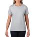 Anvil by Gildan 880 Women's Combed Ring Spun Cotton T-Shirt in Heather Grey size 2XL | Ringspun A880