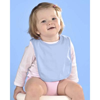 Rabbit Skins RS1005 Infant Premium Jersey Bib in Light Blue | Ringspun Cotton 1005, LA1005
