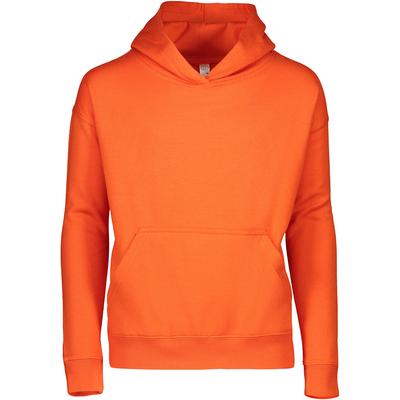 LAT 2296 Youth Pullover Fleece Hoodie in Orange si...