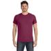 LAT 6901 Men's Fine Jersey T-Shirt in VintageBurgundyundy size Medium | Cotton LA6901