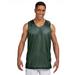 A4 NF1270 Athletic Men's Reversible Mesh Tank Top in Hunter/White size XL | Polyester A4NF1270