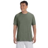 Gildan G420 Athletic Performance T-Shirt in Military Green size XL | Polyester 42000, G42000