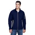 North End 88138 Men's Three-Layer Fleece Bonded Soft Shell Technical Jacket in Classic Navy Blue size 2XL