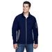 North End 88138 Men's Three-Layer Fleece Bonded Soft Shell Technical Jacket in Classic Navy Blue size 2XL