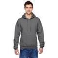 Fruit of the Loom SF76R Adult 7.2 oz. SofSpun Hooded Sweatshirt in Charcoal Heather size Large | Cotton/Polyester Blend