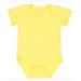 Rabbit Skins 4424 Infant Fine Jersey Bodysuit in Butter size 24MOS | Cotton LA4424, RS4424