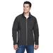 North End 88138 Men's Three-Layer Fleece Bonded Soft Shell Technical Jacket in Graphite Grey size 5XL